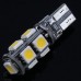 Светодиодная лампочка T10c-9SMD5050 (передние габаритные огни)