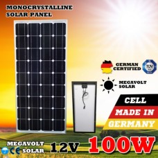Монокристаллическая солнечная панель Класса А 12V 100W