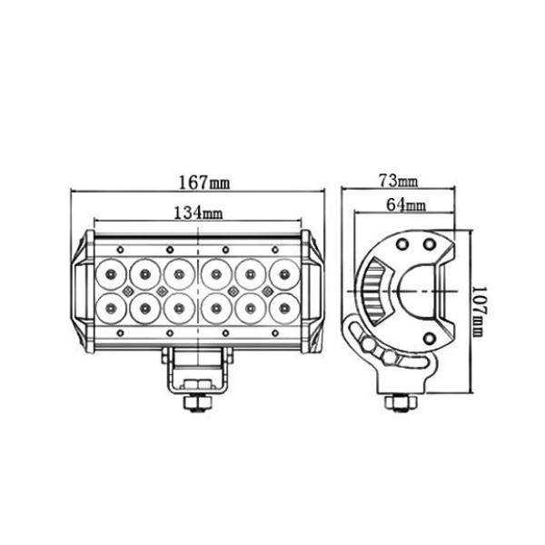 Світлодіодна фара RBS-36WC (CREE CHIPS)