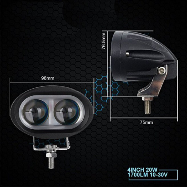 Світлодіодна фара BL-20W 4D