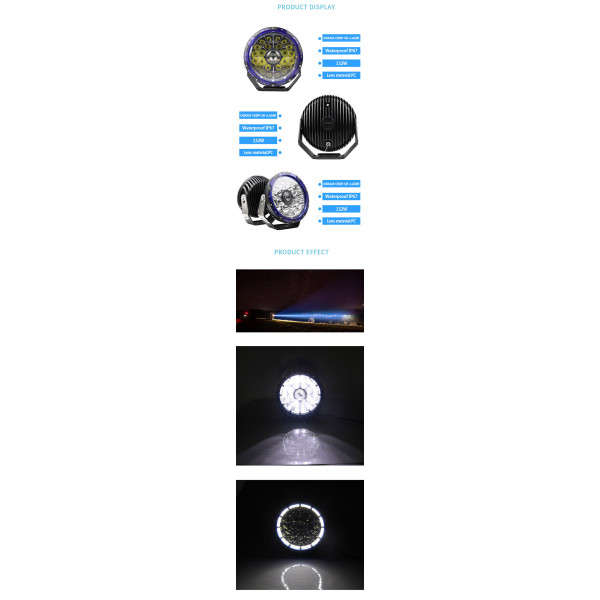 Лазерна фара AAL-132W Laser Osram LED Driving Light 9”